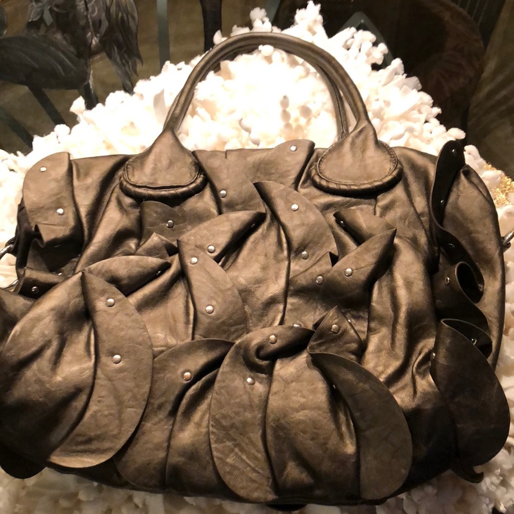 Bronze metallic bag